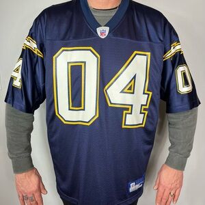 LA Chargers football jersey #4 men's large Reebok